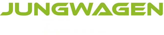 Wortmarke Jungwagen Zentrum, grün, weiß